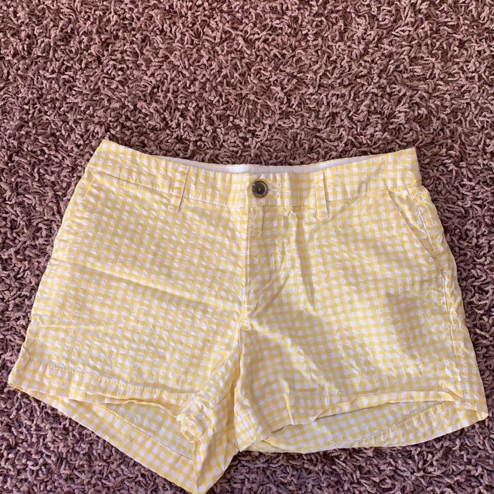 Yellow Plaid Shorts